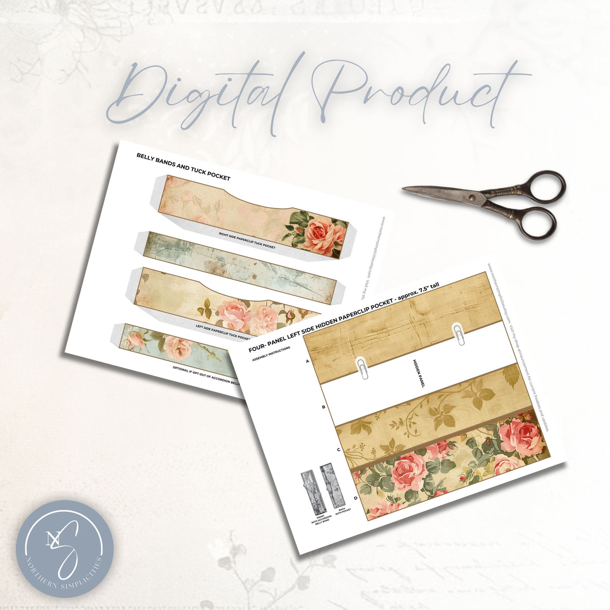 Tucked Petals Hidden Paperclips