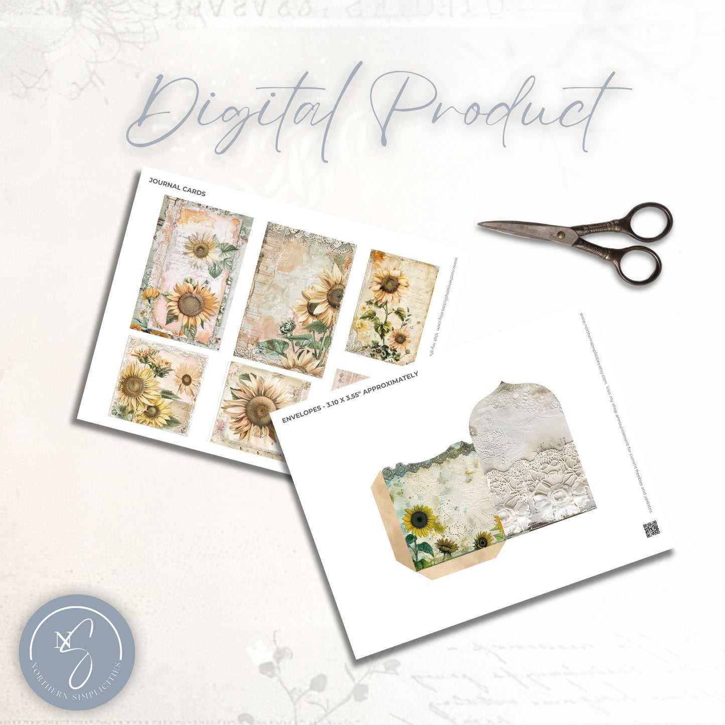 Sunflower Bliss Journal Cards & Envelopes