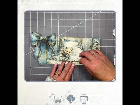 Winter Tails pop-up folio flip-through