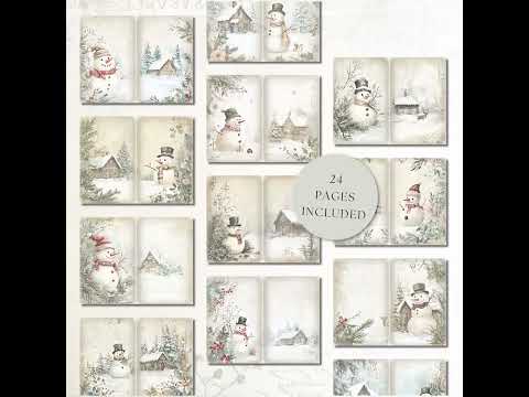 Frosty Friends Junk Planner product preview