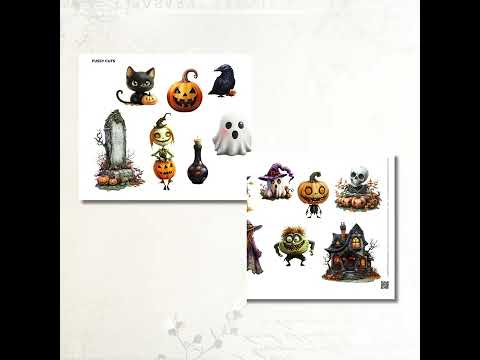 Spooky Reflections Fussy Cuts product preview