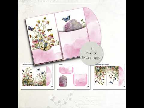 Watercolor Wildflowers Folio Kit product preview