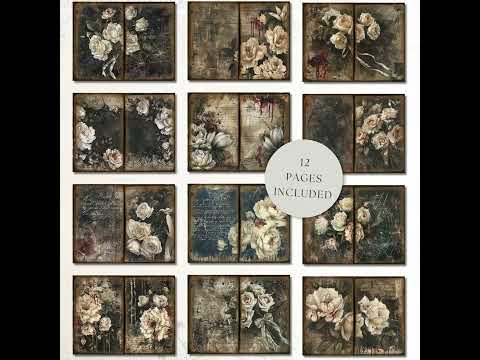 Haunted Blooms Journal Pages product preview
