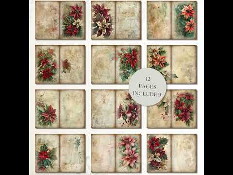 Poinsettia Perfection Journal Pages product preview