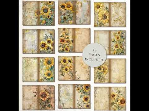 Sunflower Bliss Journal Pages product preview