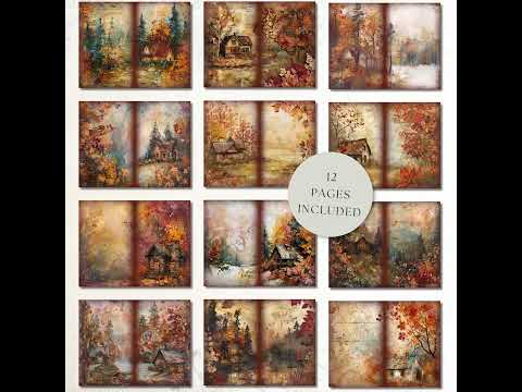Autumn Whimsy Junk Journal Pages product preview