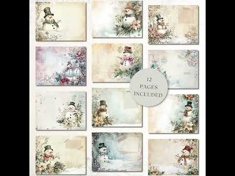 Frosty Friends Journal Papers product preview