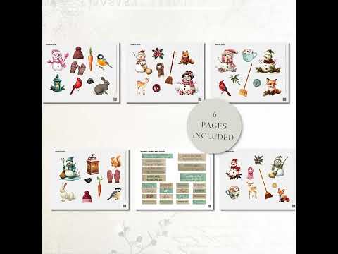 Frosty Friends Fussy Cuts product preview
