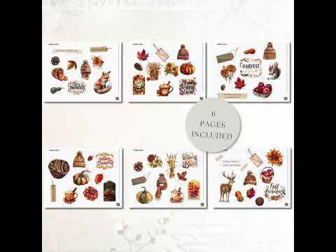 Autumn Whimsy Fussy Cuts product preview