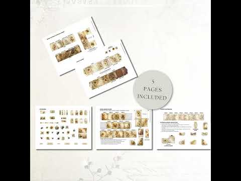 Honey Garden Mini Junk Journal Folio Kit product preview